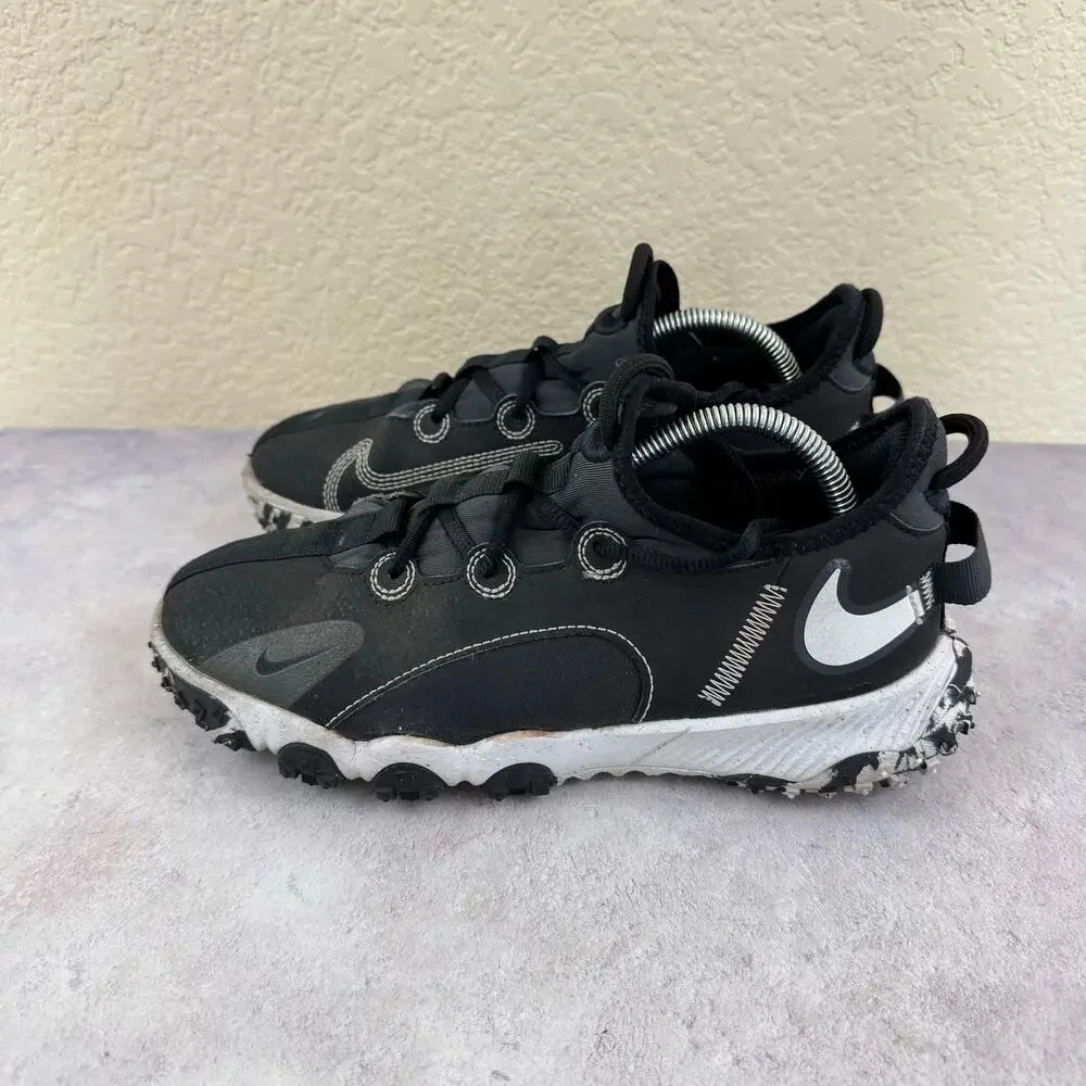 Nike Future Field Black White Turf Baseball Shoes DJ6949-002 Youth 5.5Y